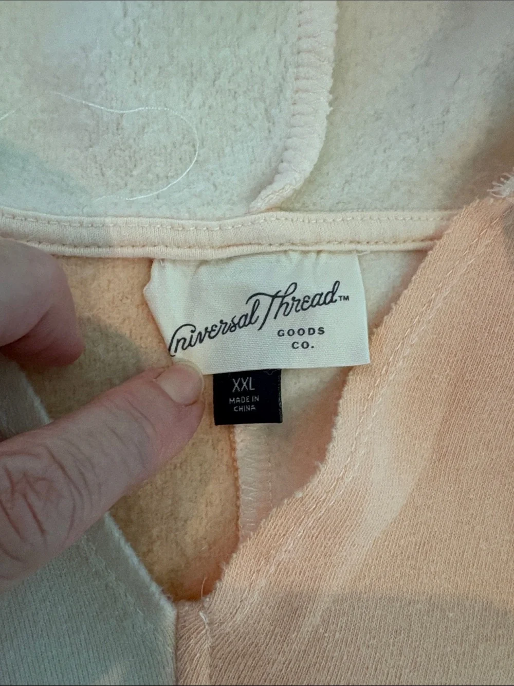 Universal Thread Two tone Peach Hoodie Sweatshirt